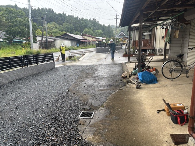 那須烏山市K様邸舗装工事
